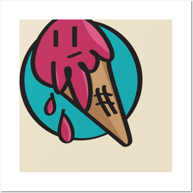 Melancoly Icecream Wall Art by moose_cooletti